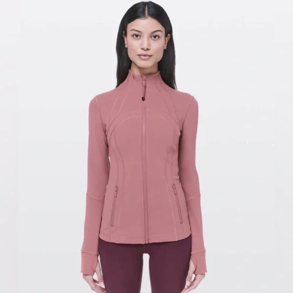 LULULEMON DUSTY MAUVE PINK CLAY DEFINE NULU JACKET Size 14